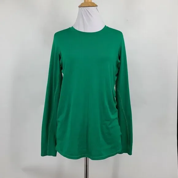 Patagonia Shirt Womens XS Extra Small Green Capilene Daily Crew Neck Base Layer - Picture 2 of 14